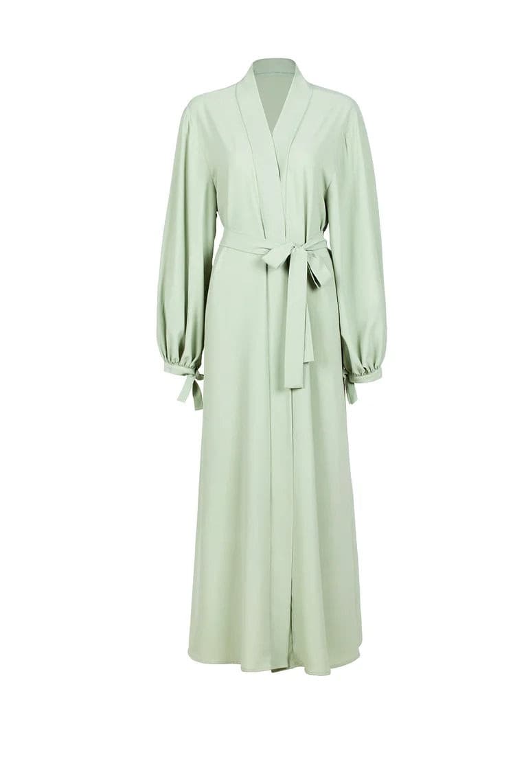Vera Wrap Mint Abaya - Sage Garden.