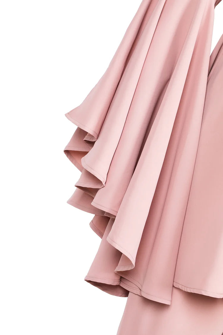 Oria Two Piece Set Blouses Top- Hushed Lilac.