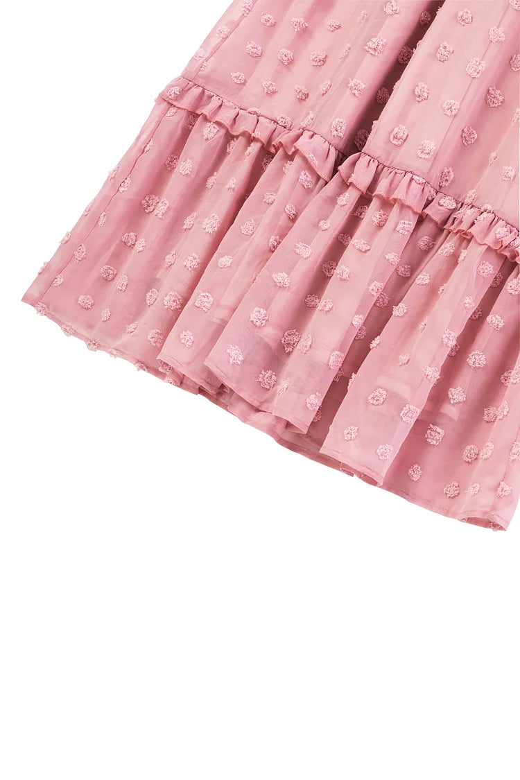 Baiheye 3d Bloom Print Maxi Dress - Bubble Pink.