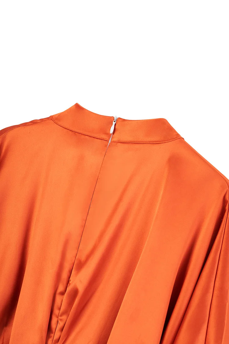 Imelda Batwing Dress - Cocoa Bean.