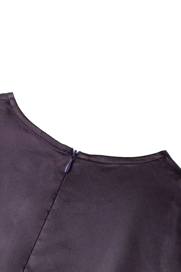 Aria Slim Dress - Deep Purple.