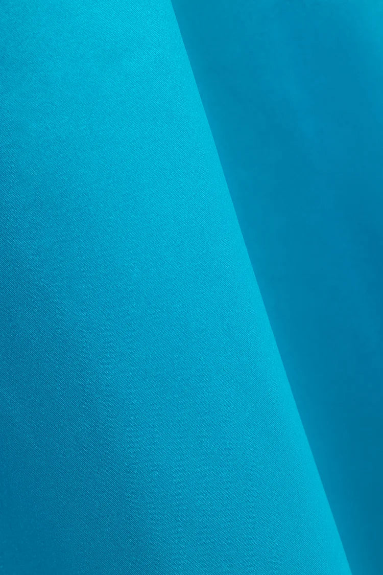 Jamila Satin Maxi Dress - Ocean Blue.