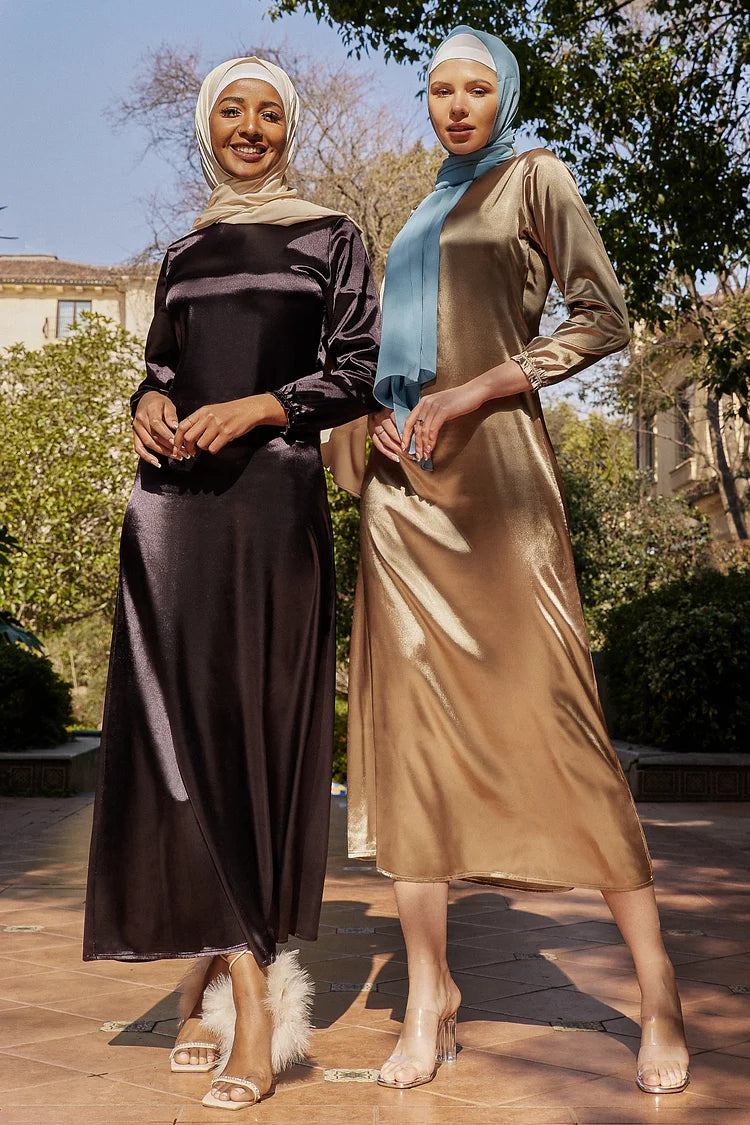 Aria Slim Dress - Deep Purple.