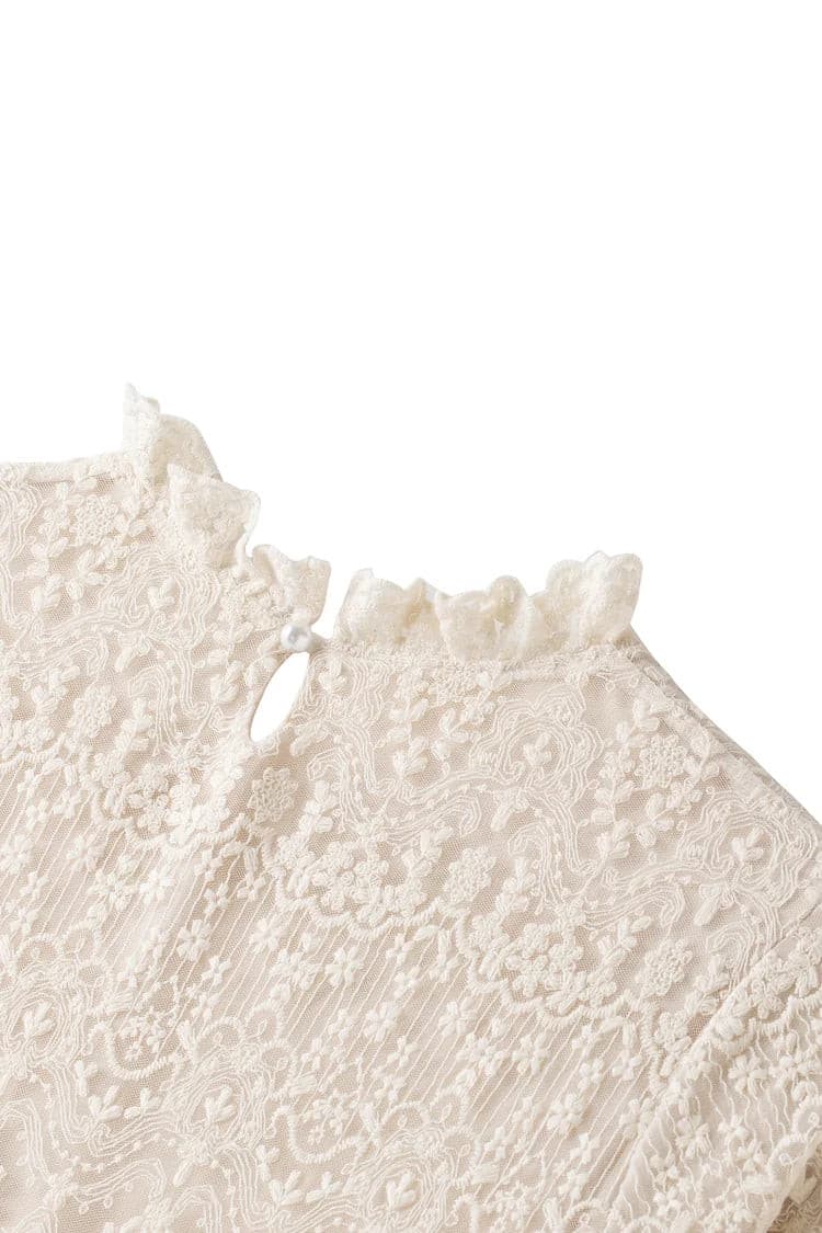 Jamila Lace Princess Maxi Dress - Vanilla Pie.