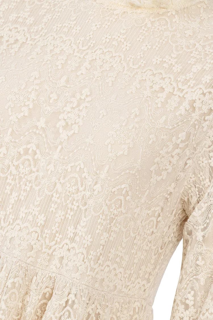 Jamila Lace Princess Maxi Dress - Vanilla Pie.