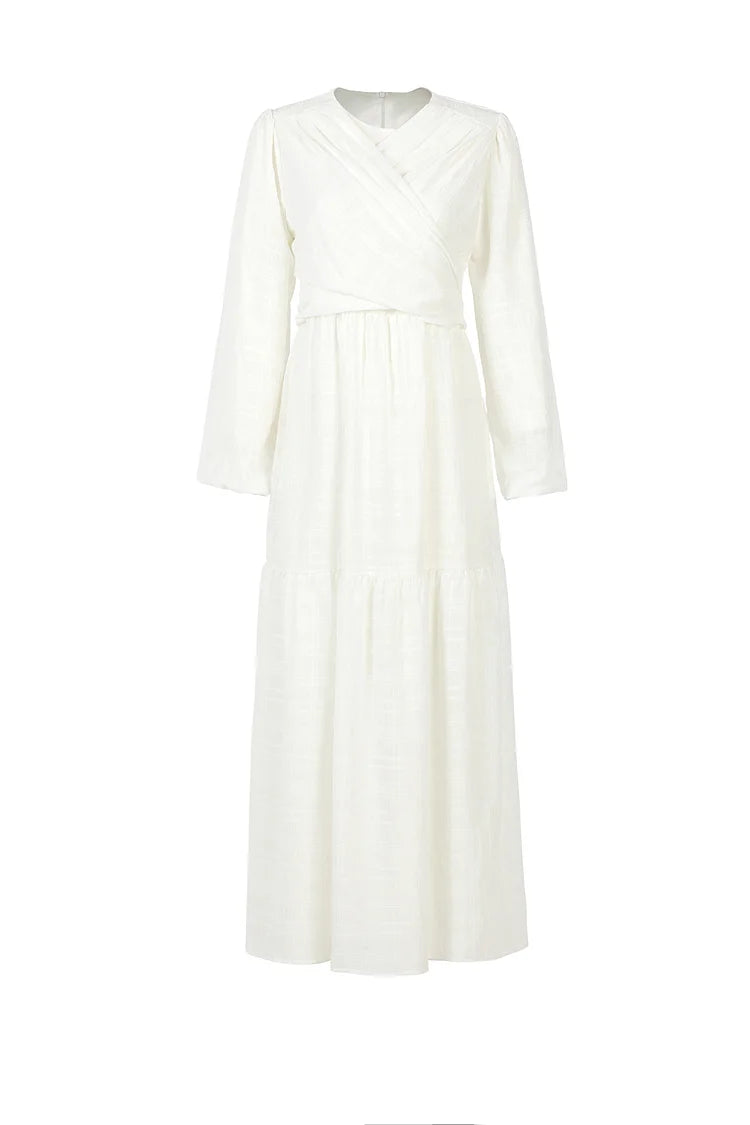 Muna Soft Embossed Tulle Maxi Dress - Day Dream.