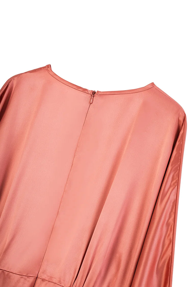 Imani Wrap Maxi Dress - Mauve.