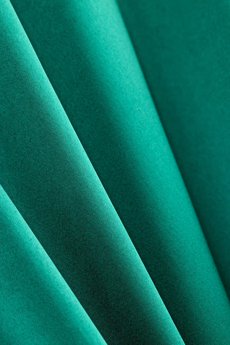 Jamila Satin Maxi Dress - Forest Green.