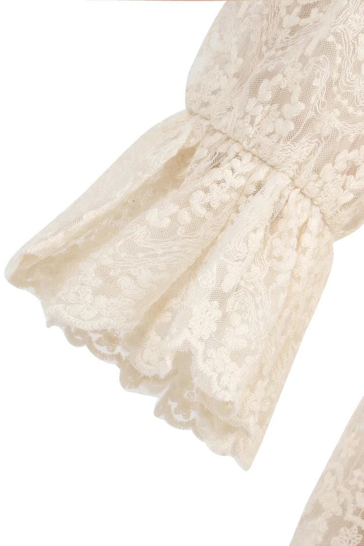 Jamila Lace Princess Maxi Dress - Vanilla Pie.