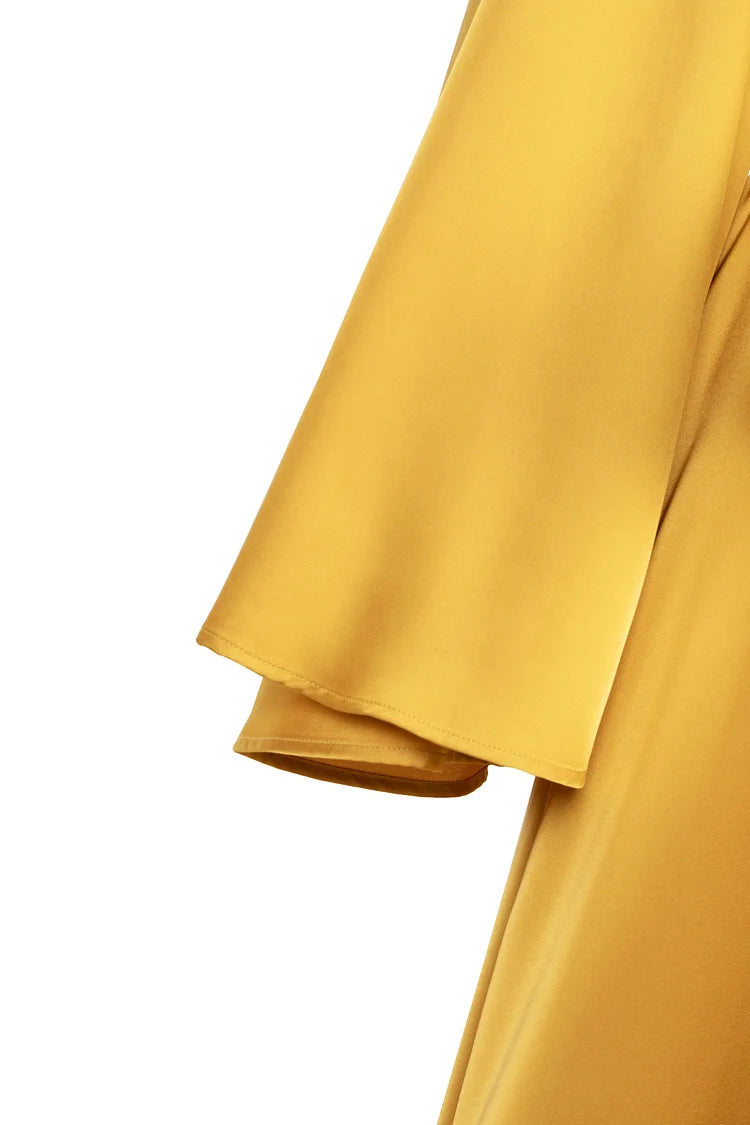 Aliya Silk Maxi Dress - Yellowmoon.