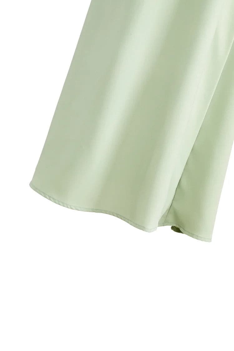 Vera Wrap Mint Abaya - Sage Garden.