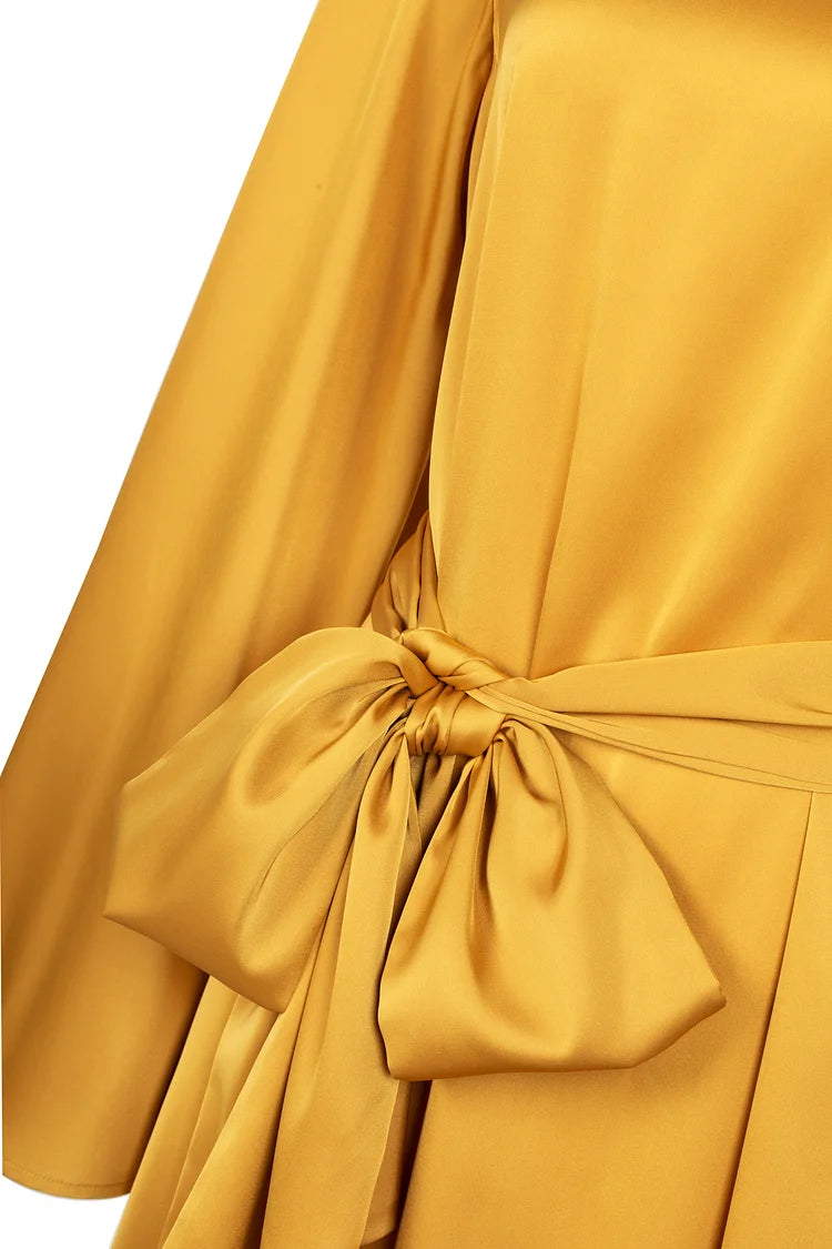 Aliya Silk Maxi Dress - Yellowmoon.
