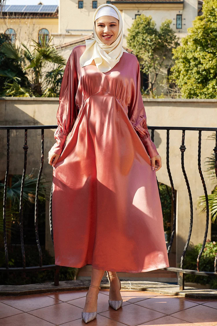 Imani Wrap Maxi Dress - Mauve.